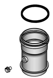 Zeige Details für Kesselanschluss-Stück Ø110 L=175 mm Bild von Kesselanschluss-Stück Ø110 L=175 mm
