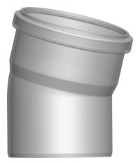 Zeige Details für Abgasbogen DN110 - 15° einwandig Bild von Abgasbogen DN110 - 15° einwandig