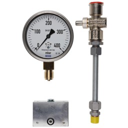 Zeige Details für Manometer 0-400 mbar W-MF mit Druckknopfhahn A G 1/4 mit Adapter-Set Bild von Manometer 0-400 mbar W-MF mit Druckknopfhahn A G 1/4 mit Adapter-Set