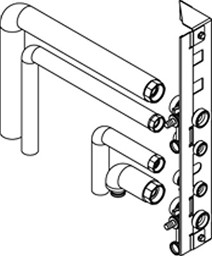 Bild von Montagehilfe Kompaktgerät AP nach rechts, 1 Heizkreis