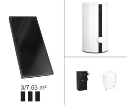 Zeige Details für Paket Vitosol 200-FM SV2F, 6,9m², Solar-Divicon SM1, Vitocell 100-W 400 Liter, CVB-S1 Bild von Paket Vitosol 200-FM SV2F, 6,9m², Solar-Divicon SM1, Vitocell 100-W 400 Liter, CVB-S1