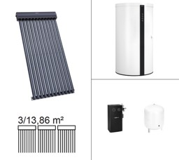 Zeige Details für Paket Vitosol 300-TM SP3C, 13,86m² mit Vitocell 360-M 950 Liter SVSB und Solarmodul Bild von Paket Vitosol 300-TM SP3C, 13,86m² mit Vitocell 360-M 950 Liter SVSB und Solarmodul