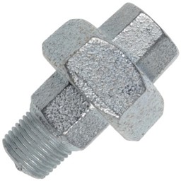 Zeige Details für Verschraubung U2-1/2-Zn-A EN 10242 flachdichtend Bild von Verschraubung U2-1/2-Zn-A EN 10242 flachdichtend