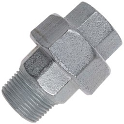 Zeige Details für Verschraubung U2-1-Zn-A EN10242 flachdichtend (Nr. 331) Bild von Verschraubung U2-1-Zn-A EN10242 flachdichtend (Nr. 331)