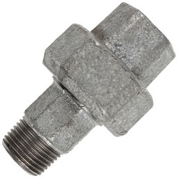 Zeige Details für Verschraubung U2-3/8-Zn-A EN 10242 flachdichtend Bild von Verschraubung U2-3/8-Zn-A EN 10242 flachdichtend