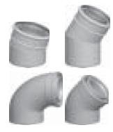 Zeige Details für Bogen für Luft-/Abgasrohr DN110/160 Bild von Bogen für Luft-/Abgasrohr DN110/160