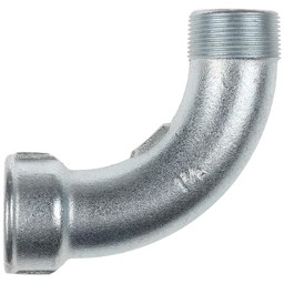 Zeige Details für Bogen lang G4-1 1/2-Zn-A EN10242 Bild von Bogen lang G4-1 1/2-Zn-A EN10242