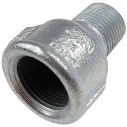 Zeige Details für Muffe M4-3/4 x 1/2-Zn-A EN10242 Bild von Muffe M4-3/4 x 1/2-Zn-A EN10242