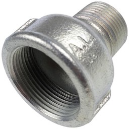 Zeige Details für Muffe M4-1 1/2 x 1-Zn-A EN10242 Bild von Muffe M4-1 1/2 x 1-Zn-A EN10242