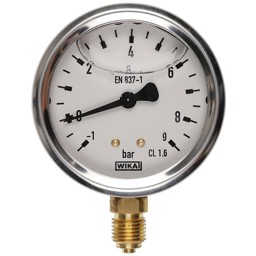 Zeige Details für Vakuummanometer -1/+9 bar RF 63 G1/4 B Bild von Vakuummanometer -1/+9 bar RF 63 G1/4 B