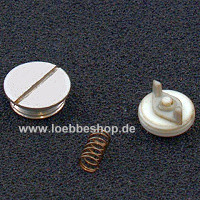 Zeige Details für Einstellschraube und Feder
 Bild von Einstellschraube und Feder