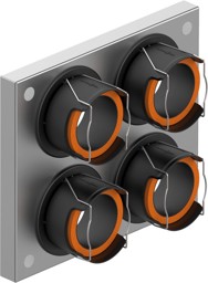 Zeige Details für Anschlussplatte 4-fach R75 XS Bild von Anschlussplatte 4-fach R75 XS