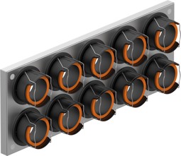 Zeige Details für Anschlussplatte 10-fach R75 L Bild von Anschlussplatte 10-fach R75 L