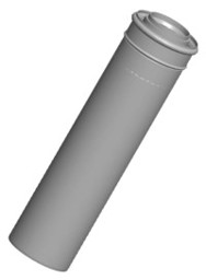Zeige Details für Luft-/Abgasrohr 80/125mm - 500mm Bild von Luft-/Abgasrohr 80/125mm - 500mm