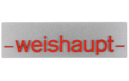 Zeige Details für Firmenschild -weishaupt- Gr.2 W10/W20 Bild von Firmenschild -weishaupt- Gr.2 W10/W20