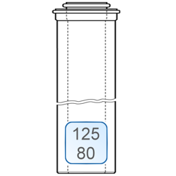 Bild von Zuluft-/Abgasrohr DN125/80 L=0,25 Meter weiss