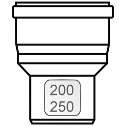 Zeige Details für Aufweitung DN 200 >250 PP zentrisch Bild von Aufweitung DN 200 >250 PP zentrisch