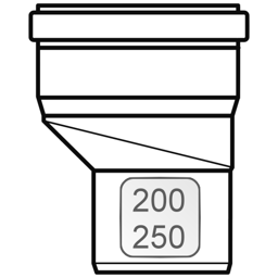 Zeige Details für Aufweitung DN 200 > 250 PP exzentrisch Bild von Aufweitung DN 200 > 250 PP exzentrisch