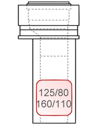 Zeige Details für Aufweitung PE/PP 125/80 auf 160/110 exzentrisch Bild von Aufweitung PE/PP 125/80 auf 160/110 exzentrisch