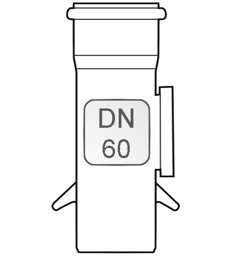Zeige Details für Revisionsstück PP DN60 Bild von Revisionsstück PP DN60
