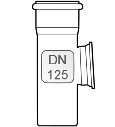 Zeige Details für Revisionsstück PP DN125 Bild von Revisionsstück PP DN125