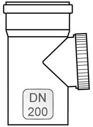 Zeige Details für Revisionsstück PP DN200 Bild von Revisionsstück PP DN200