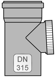 Zeige Details für Revisionsstück PP DN315 Bild von Revisionsstück PP DN315