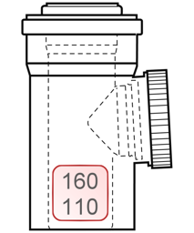 Zeige Details für Revisionsstück PP/PP DN160/110 Bild von Revisionsstück PP/PP DN160/110