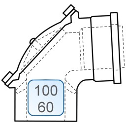 Zeige Details für Revisionsbogen Stahl weiß/PP 100/60 Bild von Revisionsbogen Stahl weiß/PP 100/60