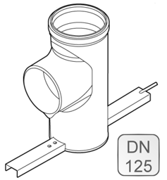 Zeige Details für Stützbogen-Set PP DN125 Bild von Stützbogen-Set PP DN125