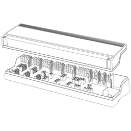 Zeige Details für Anschlussleiste 230V für 10 Heizzonen Bild von Anschlussleiste 230V für 10 Heizzonen