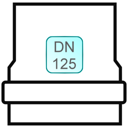 Zeige Details für Muffenumkehr INOX DN125 Bild von Muffenumkehr INOX DN125