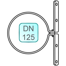 Zeige Details für Sparrenschelle DN 125 INOX Bild von Sparrenschelle DN 125 INOX