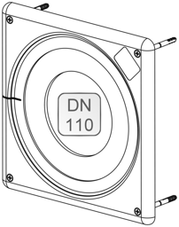 Zeige Details für Mauerblende weiß DN110 mit Dichtung und Befestigungs-Set Bild von Mauerblende weiß DN110 mit Dichtung und Befestigungs-Set