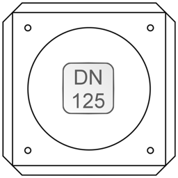 Zeige Details für Mauerblende weiß DN125 mit Dichtung und Befestigungs-Set Bild von Mauerblende weiß DN125 mit Dichtung und Befestigungs-Set