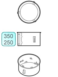 Zeige Details für Wandfutter INOX DN350/250 Bild von Wandfutter INOX DN350/250