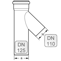Zeige Details für Sammlerrohr lang PP DN125 x 1060 mm Bild von Sammlerrohr lang PP DN125 x 1060 mm