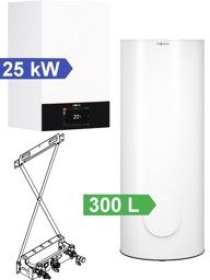 Zeige Details für 25kW Vitodens 300-W Paket mit 300 L Standard Speicher Bild von 25kW Vitodens 300-W Paket mit 300 L Standard Speicher