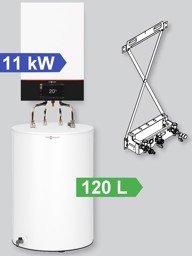 Bild von Vitodens 300-W Paket mit 120 L Hocheffizienz-Speicher