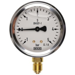 Zeige Details für Vakuummanometer -1/+5 bar RF 63 G 1/4 B Bild von Vakuummanometer -1/+5 bar RF 63 G 1/4 B