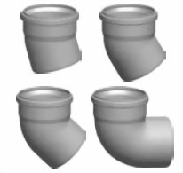 Zeige Details für Bogen DN125 aus Polypropylen bis 120°C Bild von Bogen DN125 aus Polypropylen bis 120°C