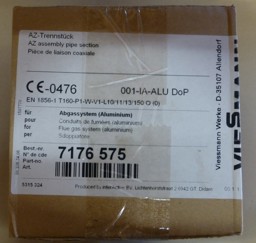 Zeige Details für AZ-Trennstück Ø70/110 x 230 mm (Langmuffe) Bild von AZ-Trennstück Ø70/110 x 230 mm (Langmuffe)