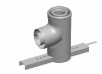 Zeige Details für Konzentrischer Stützbogen 87° - DN60/100 Bild von Konzentrischer Stützbogen 87° - DN60/100