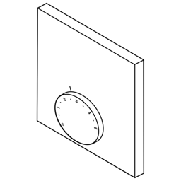 Zeige Details für Raumthermostat 230V 10 - 28 °C.  Aufputz Bild von Raumthermostat 230V 10 - 28 °C.  Aufputz