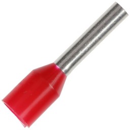 Zeige Details für Aderendhülse isoliert 1,00 mm² / 8 mm rot Bild von Aderendhülse isoliert 1,00 mm² / 8 mm rot