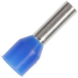 Zeige Details für Aderendhülse isoliert 2,50 mm² / 8 mm blau Bild von Aderendhülse isoliert 2,50 mm² / 8 mm blau