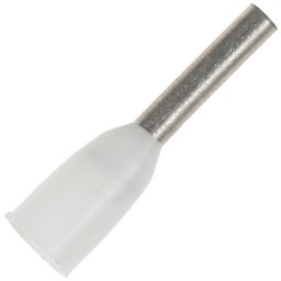 Zeige Details für Aderendhülsen isoliert 0,50 mm² / 6 mm weiß Bild von Aderendhülsen isoliert 0,50 mm² / 6 mm weiß