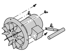 Zeige Details für Radialventilator mit Kondensator Bild von Radialventilator mit Kondensator