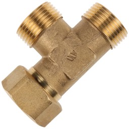 Zeige Details für T-Stück G 3/4 Fl x G 3/4 AG x G 3/4 AG Bild von T-Stück G 3/4 Fl x G 3/4 AG x G 3/4 AG