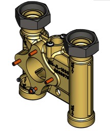 Zeige Details für Mischergehäuse 3-Wege DN20 Bild von Mischergehäuse 3-Wege DN20